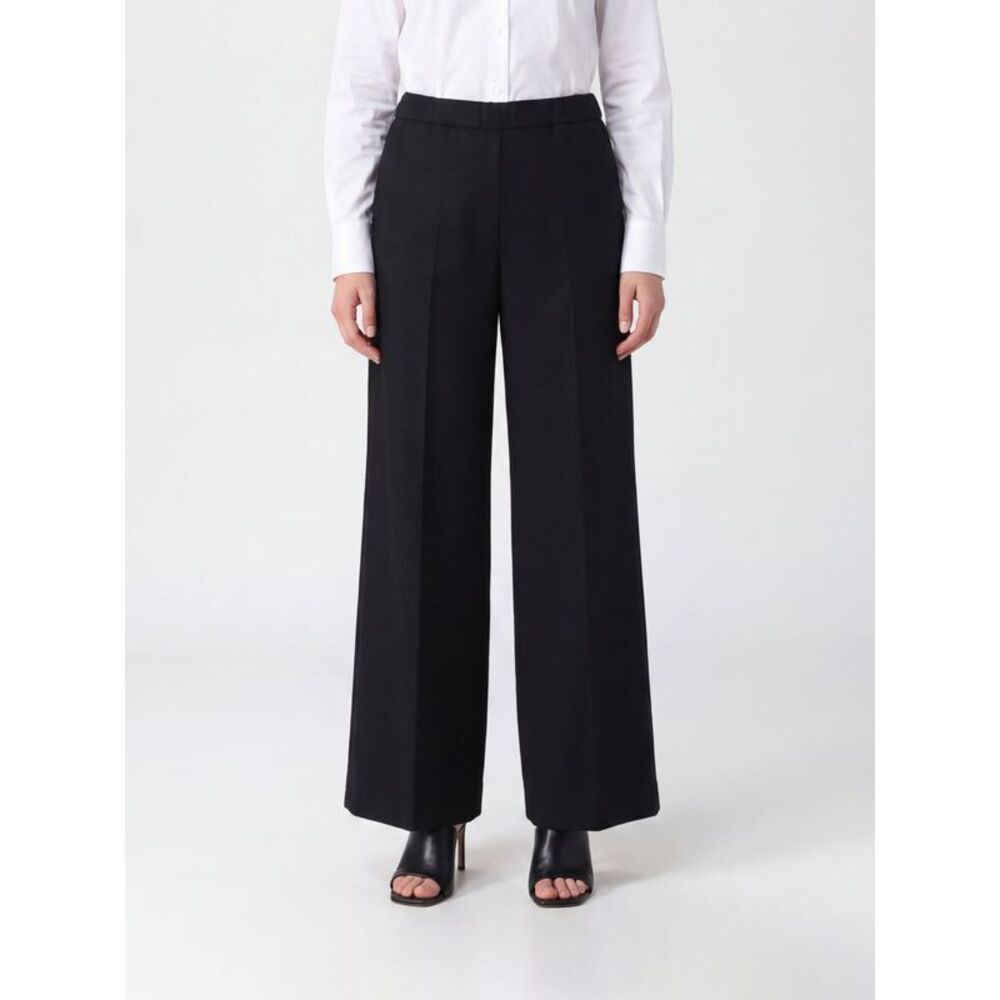 Aspesi Women Wide Leg Criªpe Trousers Aspesi With Elasticated Waist